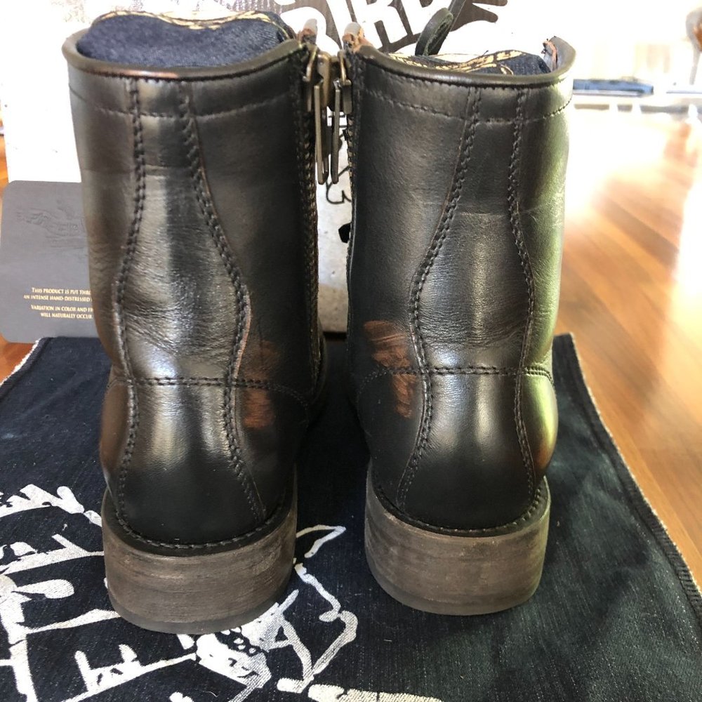 Like new! Freebird by Steven Manchester Combat Boots Black Size 6 Booties - Picture 5 of 16